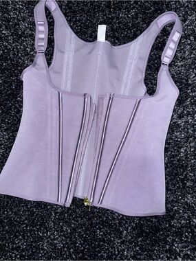SZ:2X Shapshe Fajas Colombianas Zip Front Steel BoneTummy Control Waist Trainer
